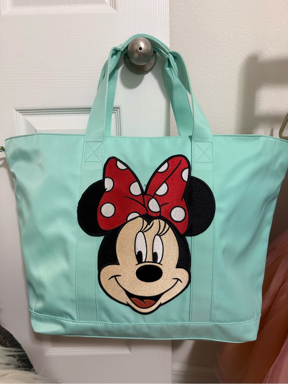 Stoney Clover Lane x Disney FABLE 10” Minnie Mouse patched cotton candy tote